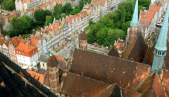Danzig: Blick von der Marienkirche auf die Altstadt