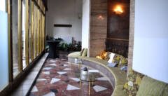 Sozialismus at its best; die Lounge im Turm des Hotels International
